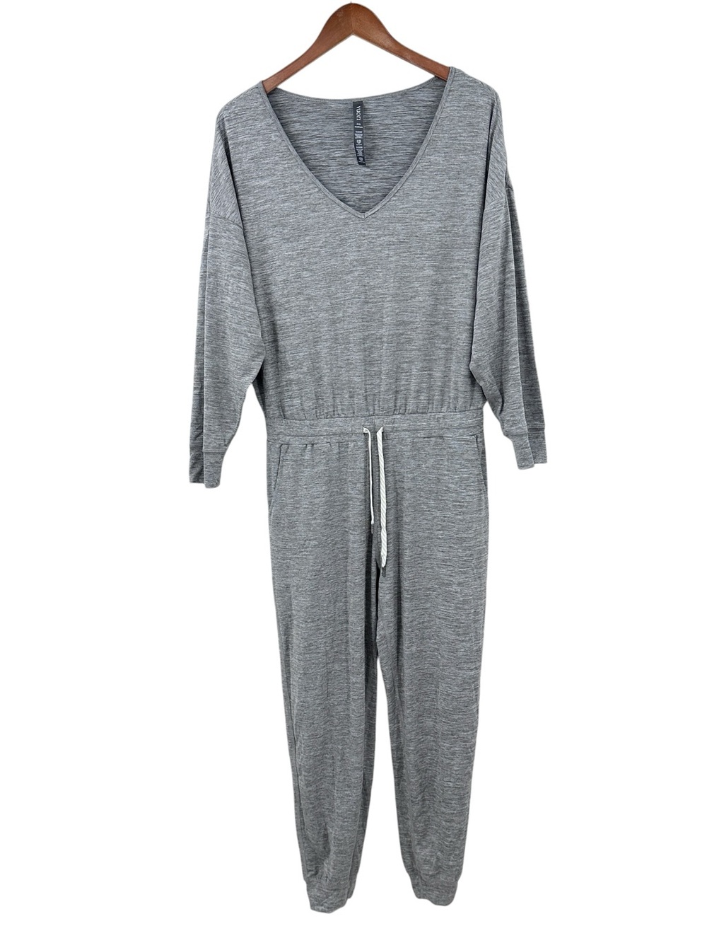 VUORI Jumpsuit Lux Elastic Drawstring Pockets Gray